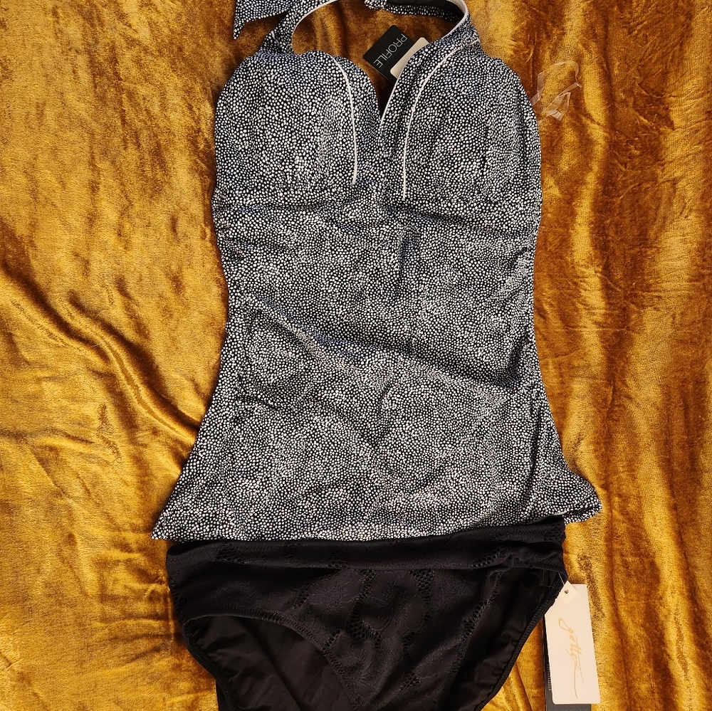 Profile by Gottex Colette V-Neck Halter Tankini Top - Picture 10 of 11